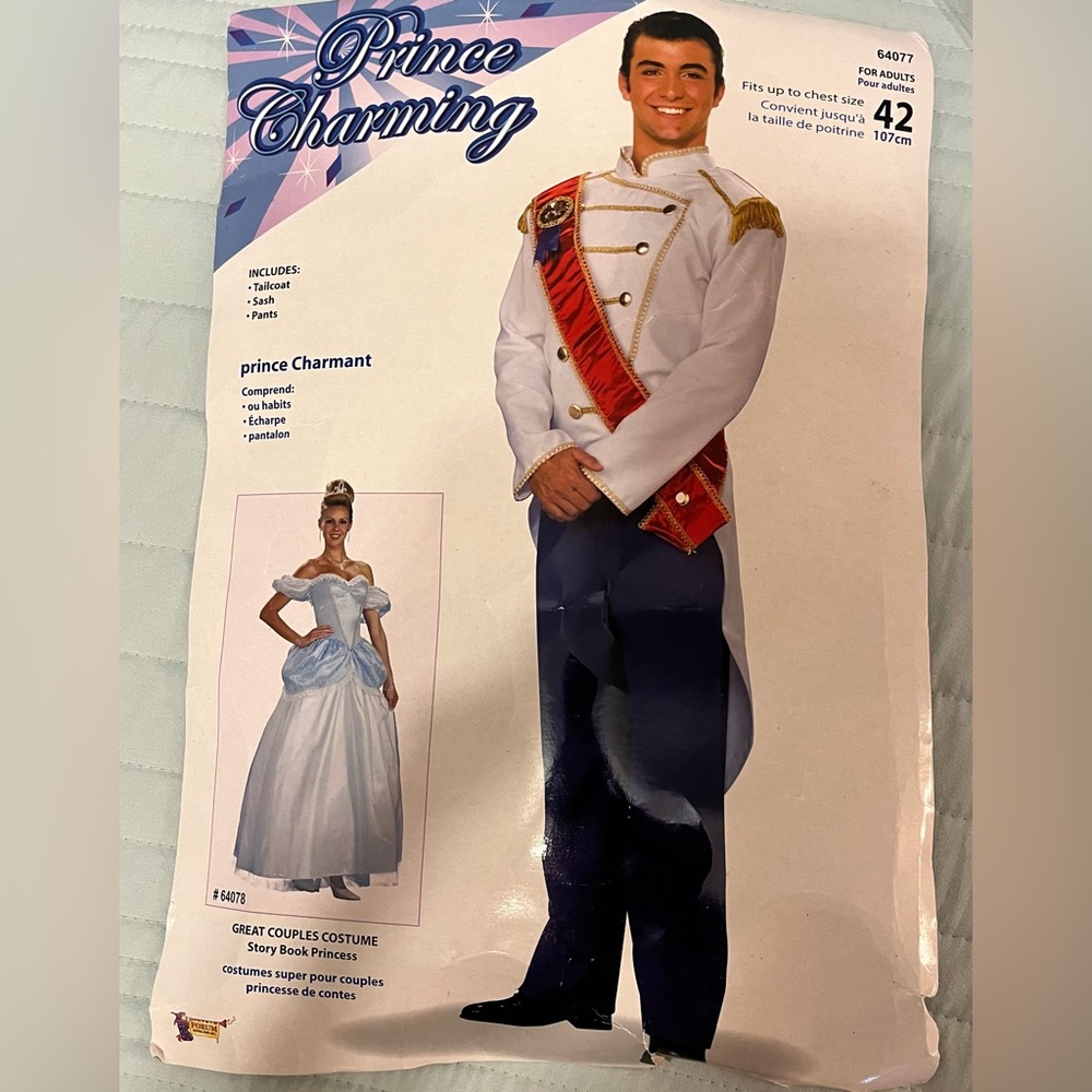 Men's Costume - White and Red